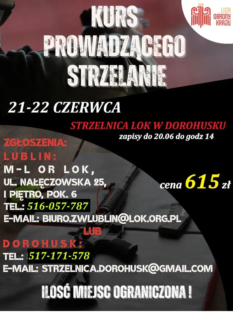 Kurs Prowadzącego Strzelanie – Dorohusk 21–22 czerwca 2025